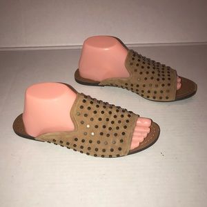 Jessica Simpson Kloe Honey Brown Studded Sandals